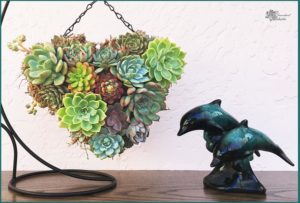 Mothers Day DIY Succulent Topiary Heart