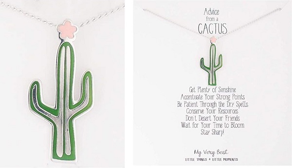 cactus pendant is a beautiful gift for succulent lovers