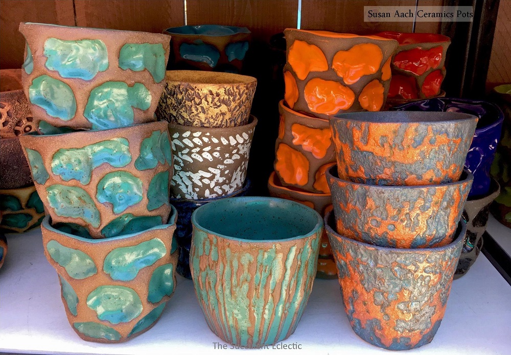 Susan Aach Ceramic Pots for Succulents