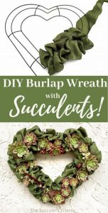 DIY Burlap Wreath with Succulents! | The Succulent Eclectic