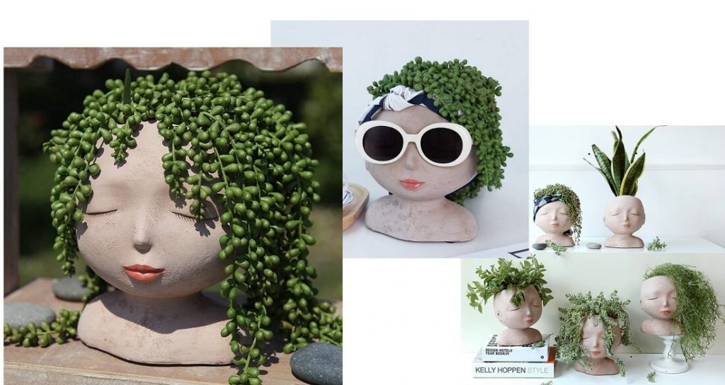 Succulent Head Planter